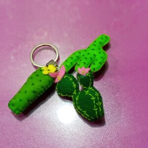 cactus keychain